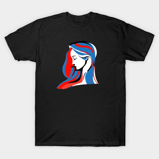 Artsy Beauty Side View T-Shirt by UKnowWhoSaid